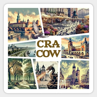 POLISH CITY - CRACOW - TRAVEL -1 Sticker